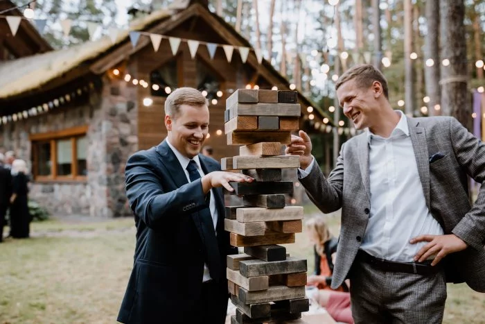 Žaidimai suaugusiems lauke. Margas miškas. Jenga nuoma