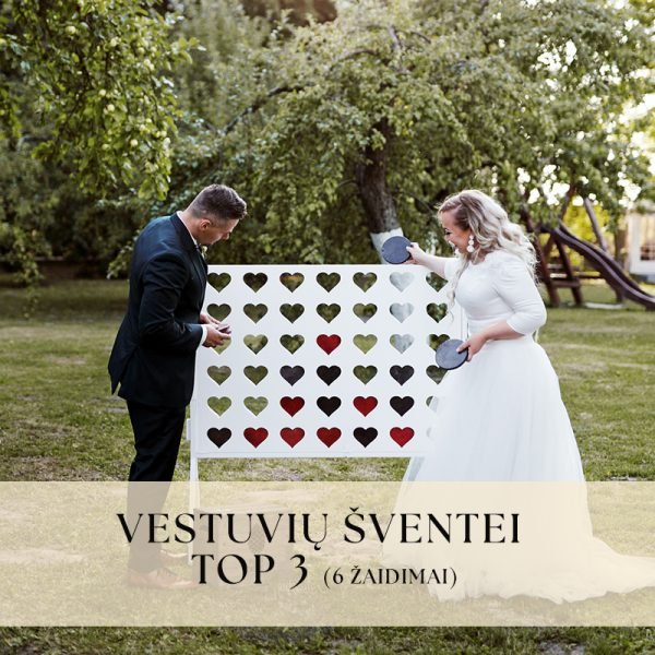 Lauko žaidimų komplektas Vestuvėms Top3